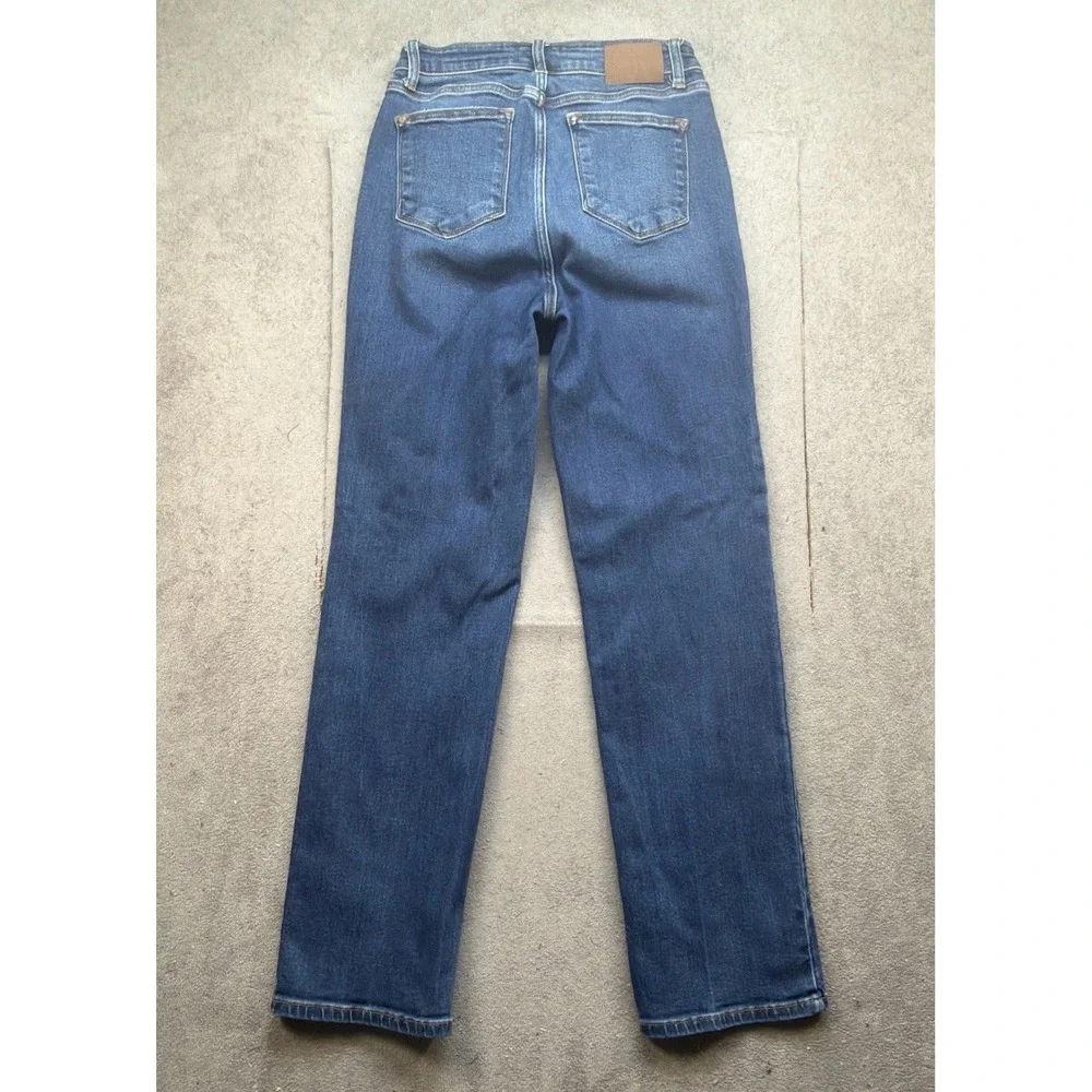 Judy Blue Dad Jeans Women‎ 7/28 High Rise Straight Leg Stretch Medium Wash